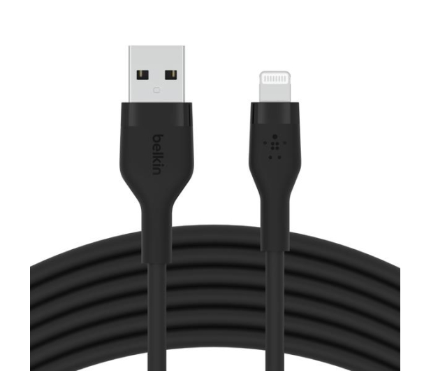 BELKIN USB-A - Lightning Silicone 1m Black CAA008BT1MBK - 731846 - zdjęcie 2